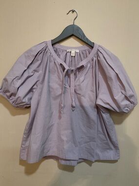 Chelsea & Violet short puff-sleeve top